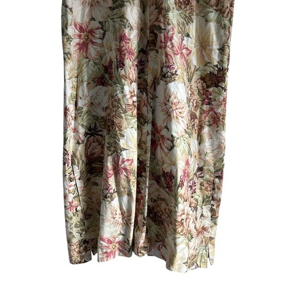 Vintage European Style Shabby Chic Rose Floral Shift Dress - Picture 4 of 6